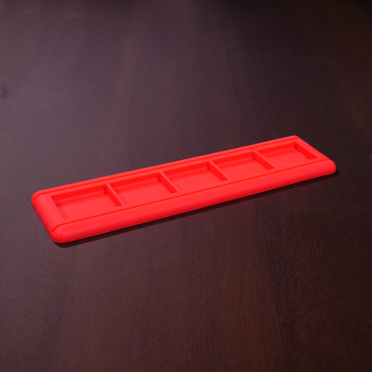 Kartenhalter aus Silikon rot